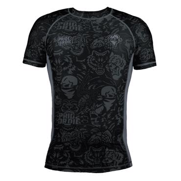 PRIDE OR DIE ferocity s/s RASHGUARD - BLACk